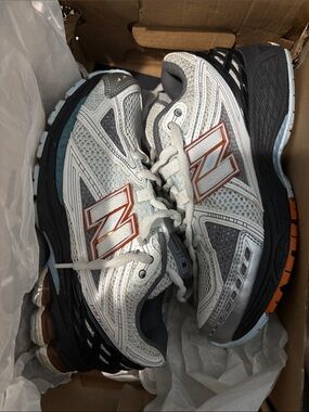 New Balance 1906 - Kids Silver, Blue Orange Running Sneakers